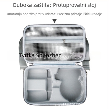 Sklope zaštitna torba za dron DJI Flip s pretincem za zaslon i daljinsko upravljanje, EVA materijal, crossbody remen