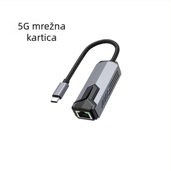 HD USB-C na RJ-45 Ethernet adapter, USB 3.0, 5 Gbps, bez upravljačkog programa, Plug-and-Play