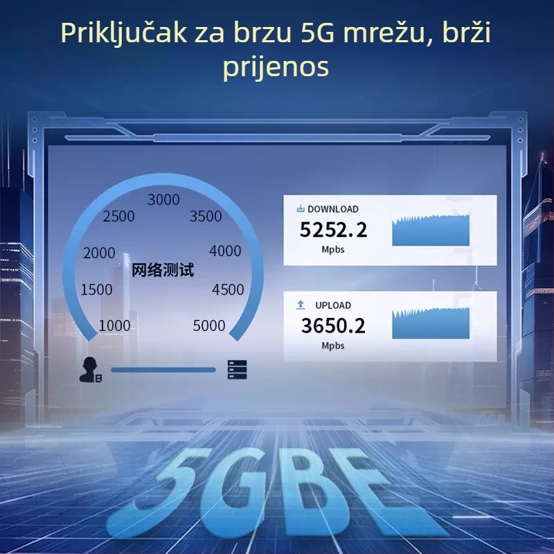 HD USB-C na RJ-45 Ethernet adapter, USB 3.0, 5 Gbps, bez upravljačkog programa, Plug-and-Play