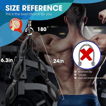 Užet za trening, trostepeni visoki potisak za biceps i triceps, lateks užad, univerzalni fitnes dodatak