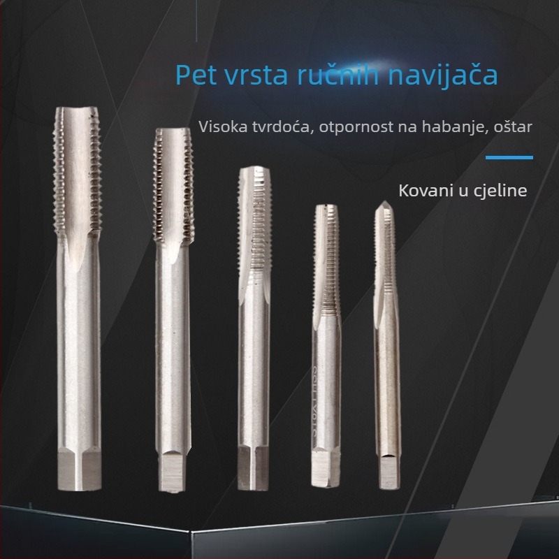 131-dijelni set alata za popravak navoja, od visokoučinkovitog čelika, kombinirani set