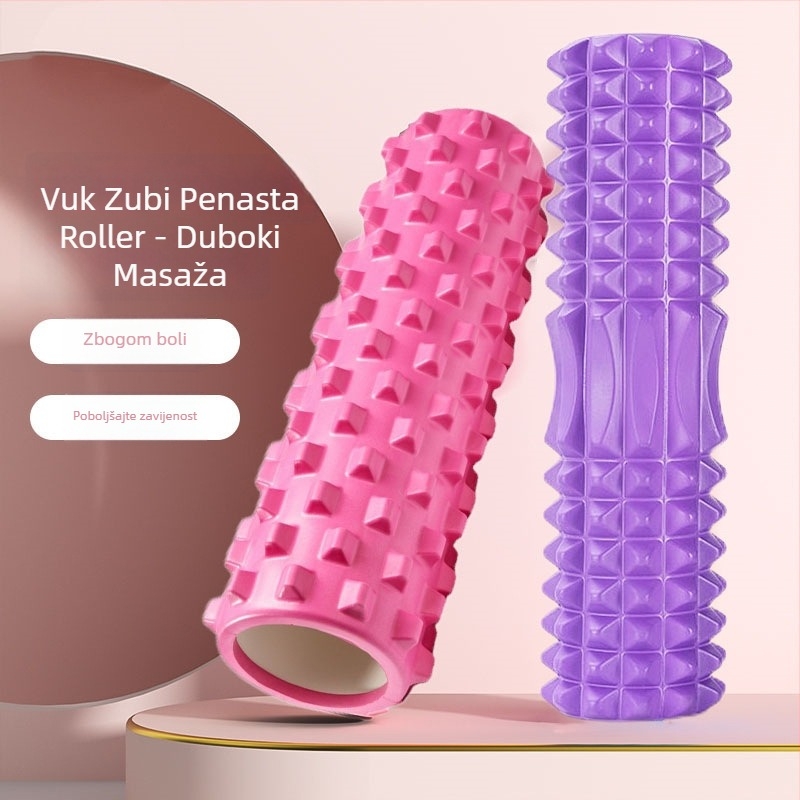 Joga štap od EVA za opuštanje mišića, šuplji polumjesečni dizajn, masažni valjak