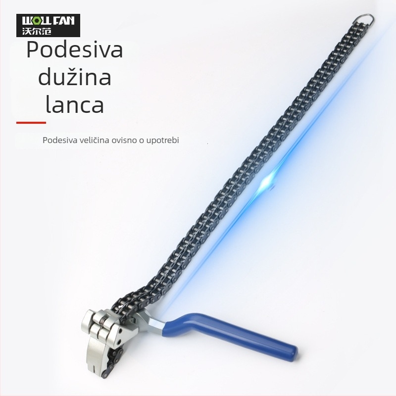 Lančani ključ i ključ za filtar ulja – alat za uklanjanje filtra, karbonsko čeliko, Marka Other, Težina Other