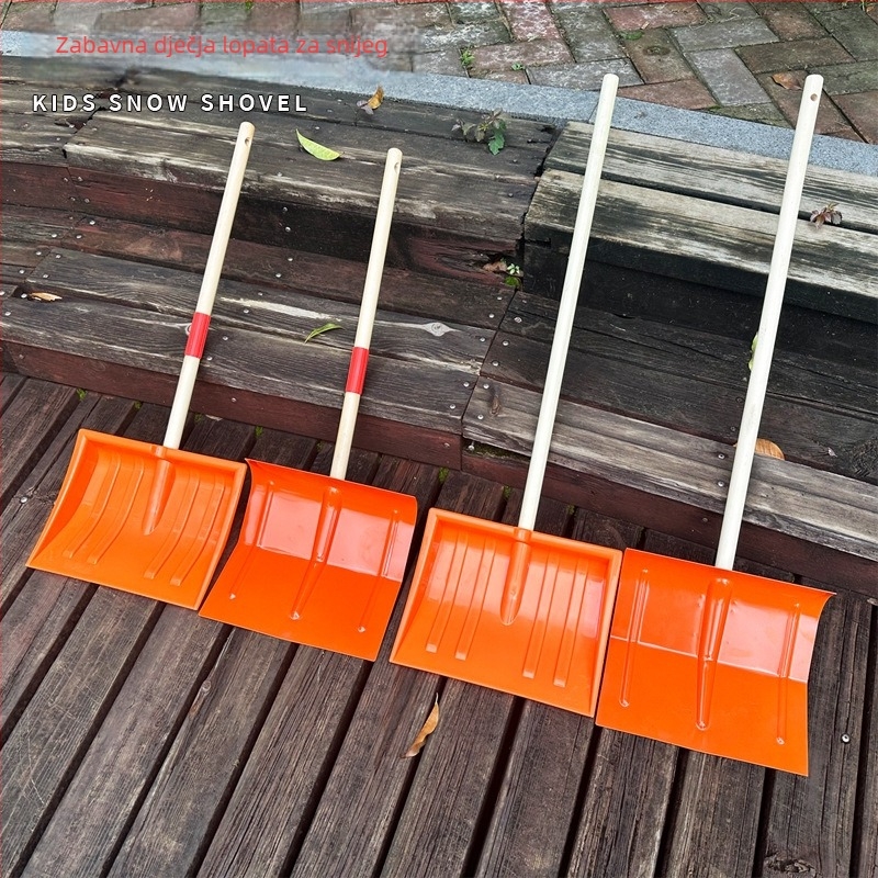 Plastična lopata za snijeg za djecu — vanjski alat za uklanjanje snijega s mogućnošću prilagodbe