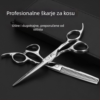 440C profesionalne škare za kosu, oštrica u obliku lista vrbe, teksturirajuće škare