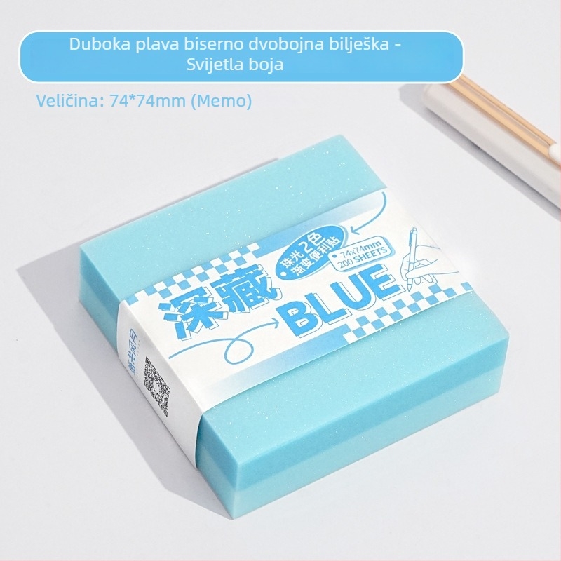 Brick-stil bilježnice i oznake memo-a, ljepilo: Da, marka: yj, prozirne oznake, IP status: nije ovlašten