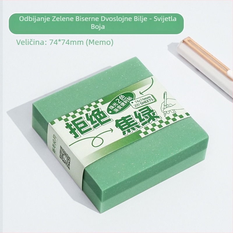 Brick-stil bilježnice i oznake memo-a, ljepilo: Da, marka: yj, prozirne oznake, IP status: nije ovlašten