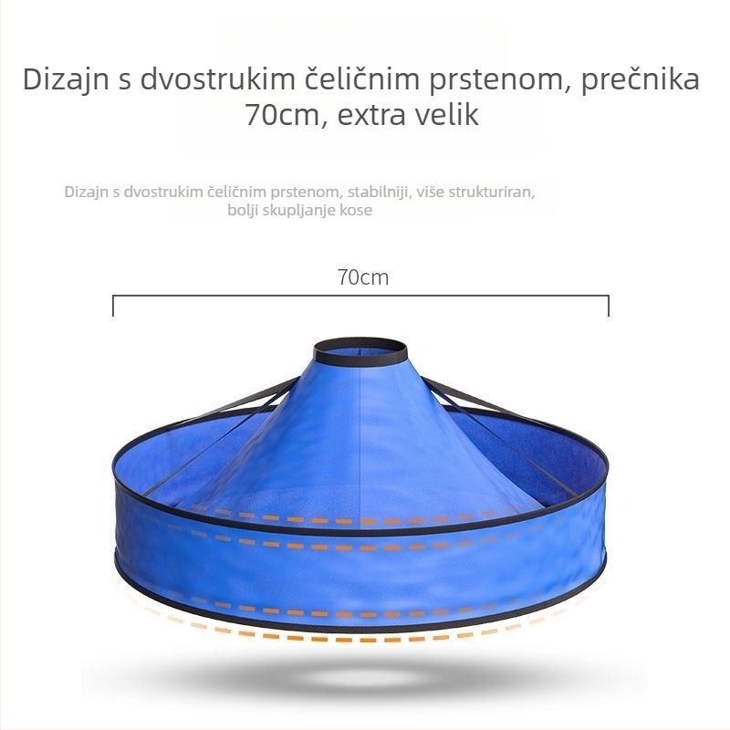 Frizerski mantil s vratnim šalom, površina otporna na lijepljenje, za odrasle (odrasla osoba, otporna na lijepljenje)