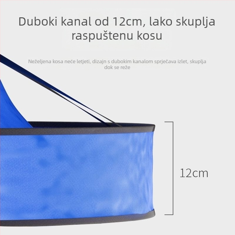 Frizerski mantil s vratnim šalom, površina otporna na lijepljenje, za odrasle (odrasla osoba, otporna na lijepljenje)