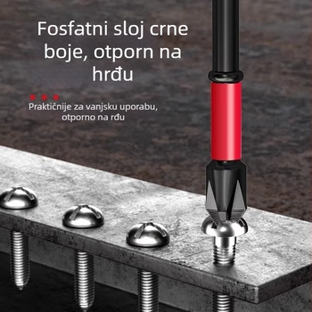 Električna odvijač s križnom glavom, magnetski prsten od volfram čelika, visoka tvrdoća, anti-slip bit
