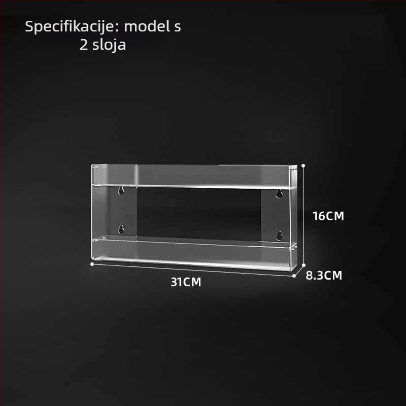 Zidni stalak za cigarete, višeslojni polic za skladištenje, plastični