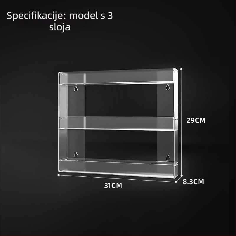 Zidni stalak za cigarete, višeslojni polic za skladištenje, plastični