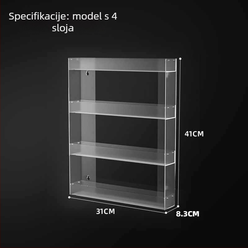 Zidni stalak za cigarete, višeslojni polic za skladištenje, plastični