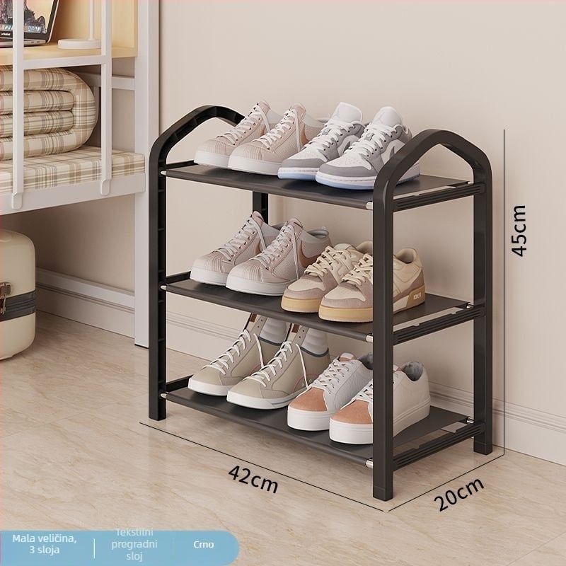 Ormar za cipele na vrata za uski hodnik, višeslojni unutarnji organizator s uputama za montažu