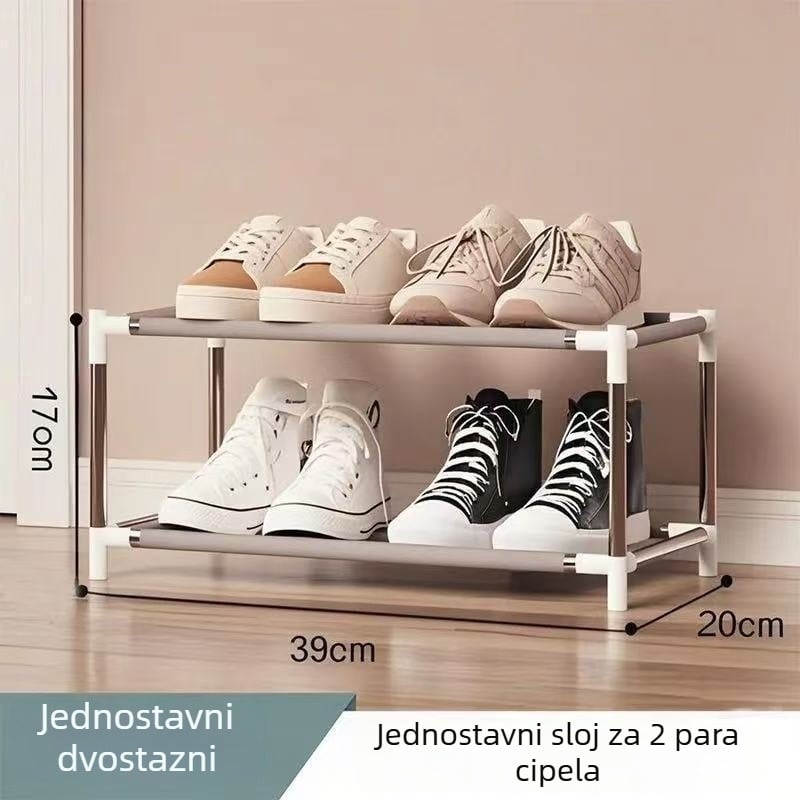 Ormar za cipele na vrata za uski hodnik, višeslojni unutarnji organizator s uputama za montažu