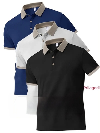 Polo majica s prilagođenim printom loga, grafika, kratki rukav, ovratnik; 96% poliester