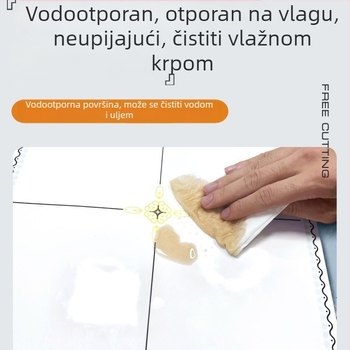 Samoljepljiva stropna tapeta s geometrijskim uzorkom, vodootporna i otporna na mrlje, debljina 2,5 mm