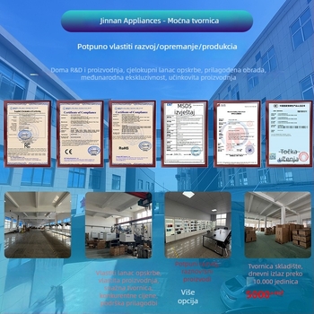 Prijenosni dvocilindrični kompresor za automobile, 12V, 180W, 45 L/min, Digitalni zaslon