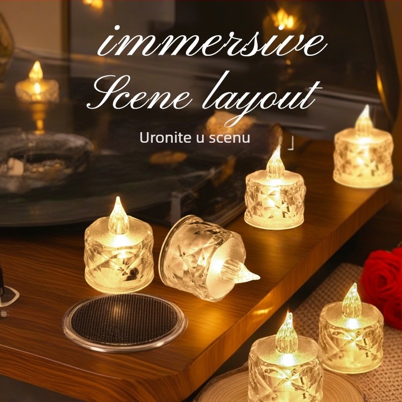 LED svijeća za aromaterapiju s voskom u tabletama, smjesa voska od soje (Marka: Drugo; Tip: aromaterapijske voskovite tablete; IP: Ne)