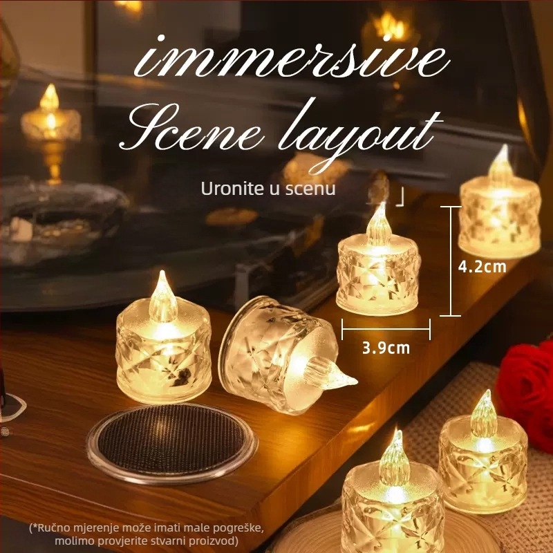 LED svijeća za aromaterapiju s voskom u tabletama, smjesa voska od soje (Marka: Drugo; Tip: aromaterapijske voskovite tablete; IP: Ne)