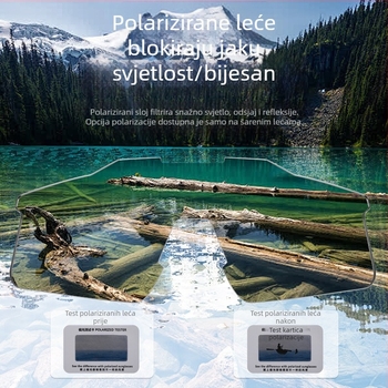 Polarizirane naočale za biciklizam sa zaštitom od vjetra, TR90 okvir, set od 1 leća