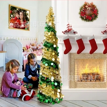 Beiqi božićno drvce teleskopski, sklopivo za pod, PET materijal