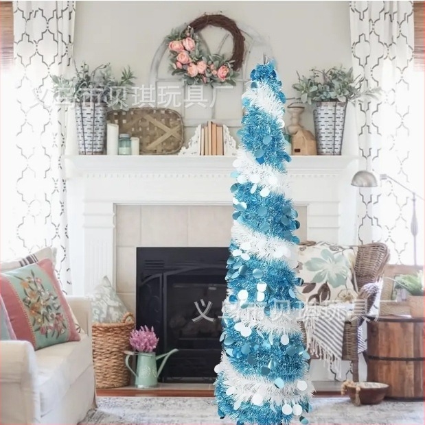 Beiqi božićno drvce teleskopski, sklopivo za pod, PET materijal