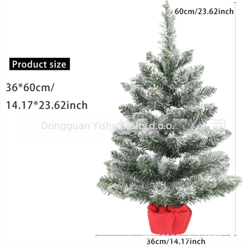 PVC stolno božićno drvce, model 21M20PC53F, dekoracija za Božić
