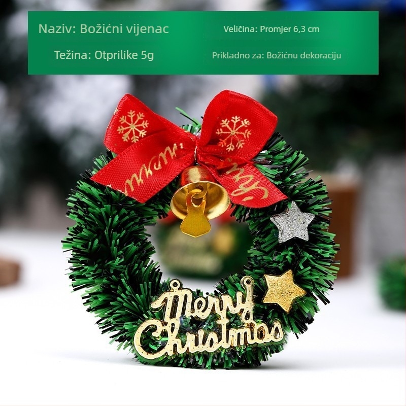 Božićni vijenac, plastični materijal, moderan minimalistički stil, ručna izrada, marka Other