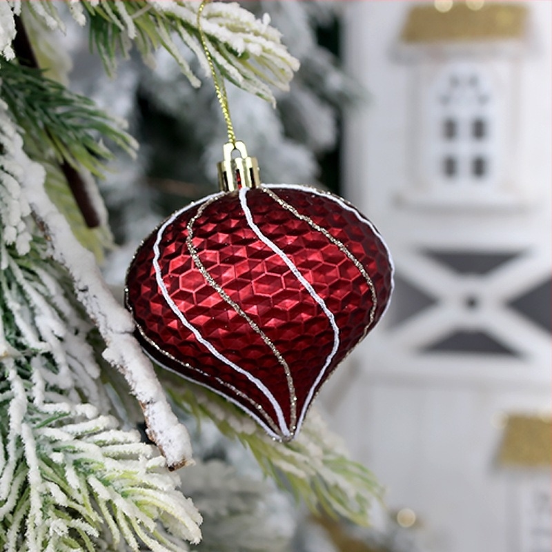 Božićna dekorativna plastična kugla s elektroplatiniranim završnim premazom, suvremeni umjetnički stil, marka Zunhong, polu ručna i polu mehanička proizvodnja