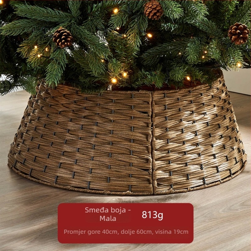 Ručna tkana ograda za božićno drvce, nordijski stil, plastična konstrukcija, marka Soft blue ruoting