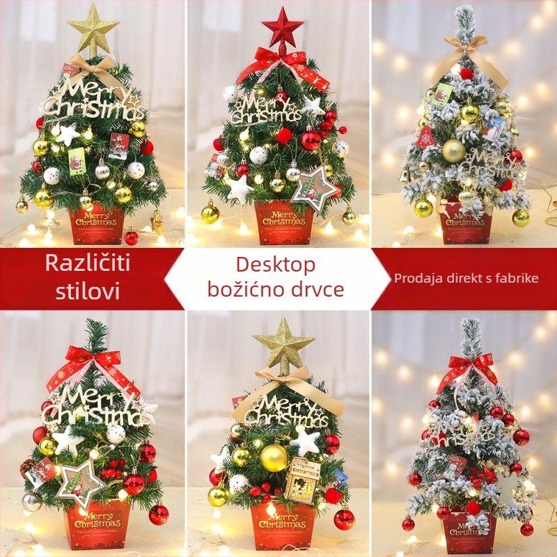 PVC božićno drvce za stolnu upotrebu – DIY dekorativni predmet za dom