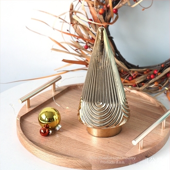 Staklena stolna božićna jelka u skandinavskom stilu – dekoracija za Božić, rekvizit za fotografije, stolni ukras (Materijal: Staklo; Prigoda: Božić; Stil: Skandinavski; Upotreba: Stolna dekoracija, rekvizit za fotografije)