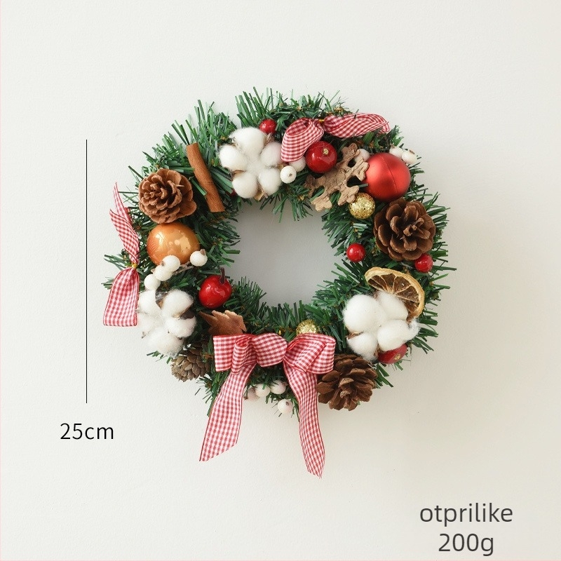 NUCHI Božićni vijenac PVC ručno izrađeno, dekorativni vijenc za Božić (Brend: NUCHI; Materijal: PVC; Proces: Ručno izrađeno; Kategorija: Božićni dekorativni vijenc; Prigoda: Božić)