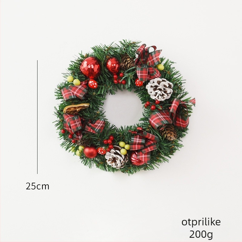 NUCHI Božićni vijenac PVC ručno izrađeno, dekorativni vijenc za Božić (Brend: NUCHI; Materijal: PVC; Proces: Ručno izrađeno; Kategorija: Božićni dekorativni vijenc; Prigoda: Božić)