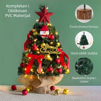 Mini božićno drvce set za stolne izloge — PVC, Brend Dun Nan, Šifra proizvoda DN-SDS-030, IP autorizacija: Ne, Kategorija: Božićno drvce