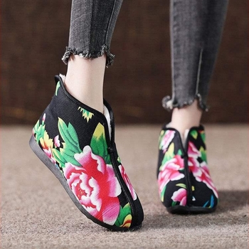 Ručne tkane cipele – etnički stil, protuklizne, tople, gornji dio od platna