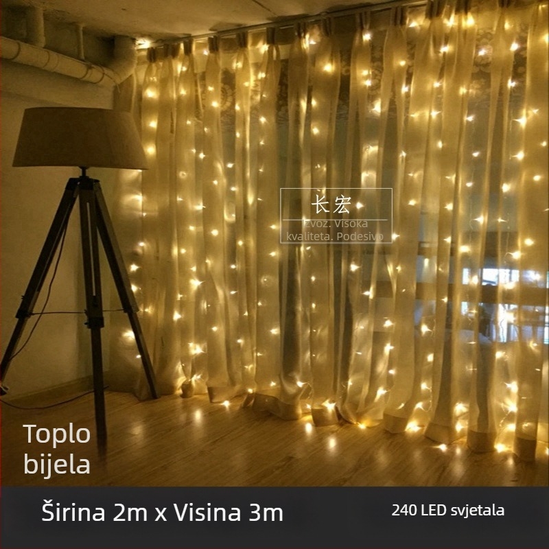 LED zvjezdano svjetlo za zavjesu s vodopadom – vjenčana dekoracija, 110V, CE certifikat, oblik: totem