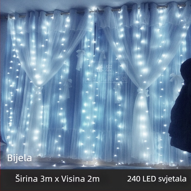 LED zvjezdano svjetlo za zavjesu s vodopadom – vjenčana dekoracija, 110V, CE certifikat, oblik: totem