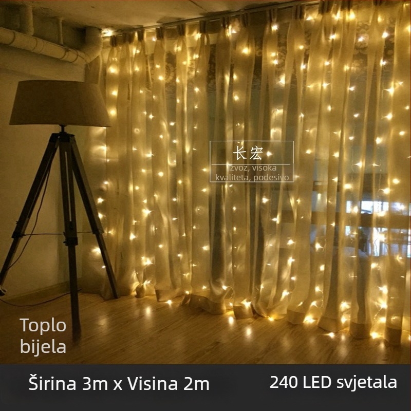 LED zvjezdano svjetlo za zavjesu s vodopadom – vjenčana dekoracija, 110V, CE certifikat, oblik: totem