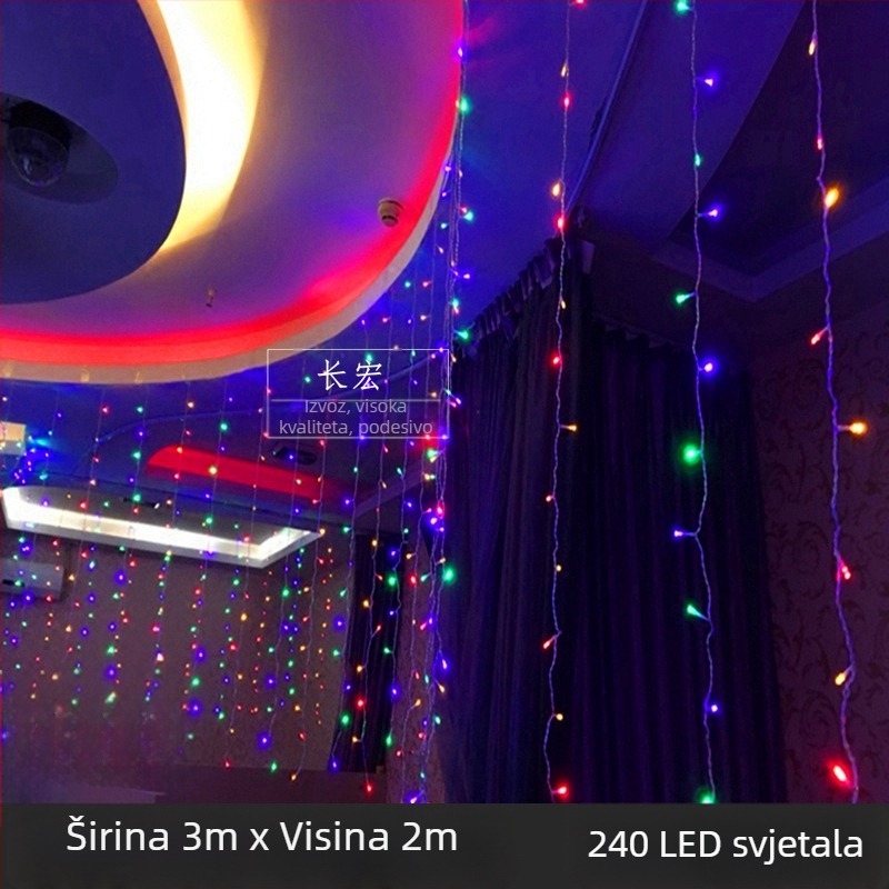 LED zvjezdano svjetlo za zavjesu s vodopadom – vjenčana dekoracija, 110V, CE certifikat, oblik: totem