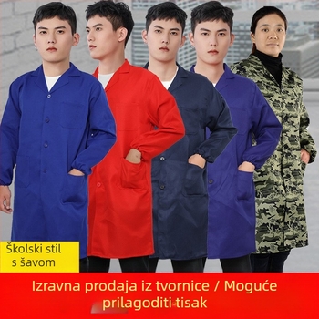 Muška radna jakna s dugim rukavima, kamuflažni uzorak, četiri sezone, 100% poliester, smjesa kemijskih vlakana, otporna na prljanje i dekontaminacija