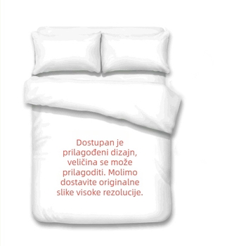 Trojedini set posteljine s digitalnim ispisom crtani likovi, materijal: kemijska vlakna, gramaža: 800 g
