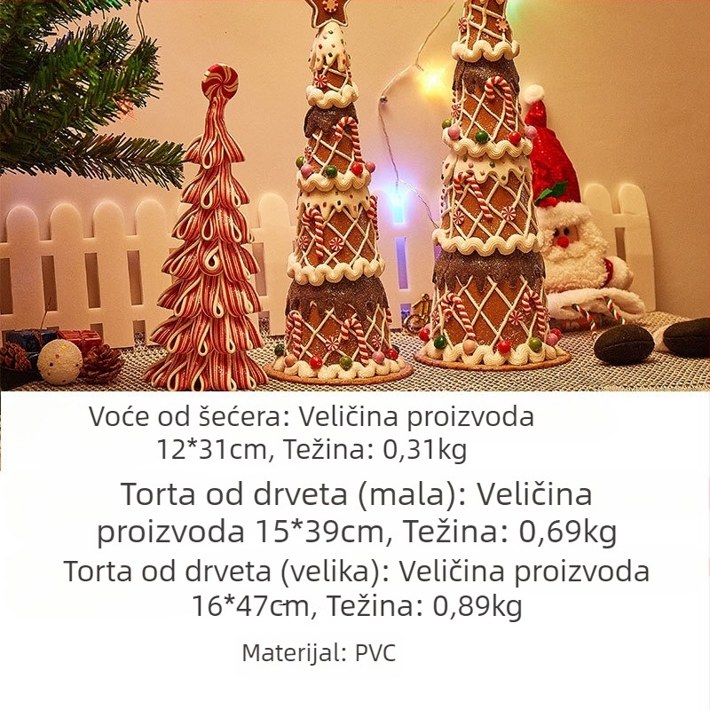 PVC materijal stolni božićni ukras (Brend Zhongshan Emma; IP dozvola: Ne; Namjena: Ukras; Kategorija: Božićno drvce)