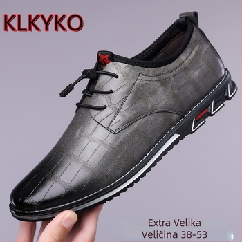 Muške mokasinke s PU gornjim dijelom, gumom, okrugli vrh, niski gležanj, protuklizno