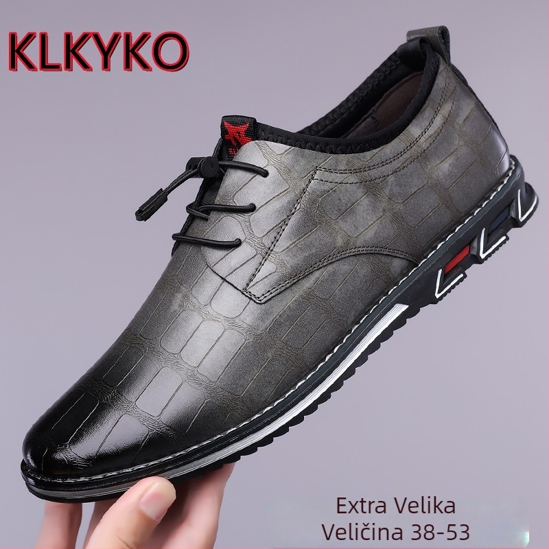 Muške mokasinke s PU gornjim dijelom, gumom, okrugli vrh, niski gležanj, protuklizno