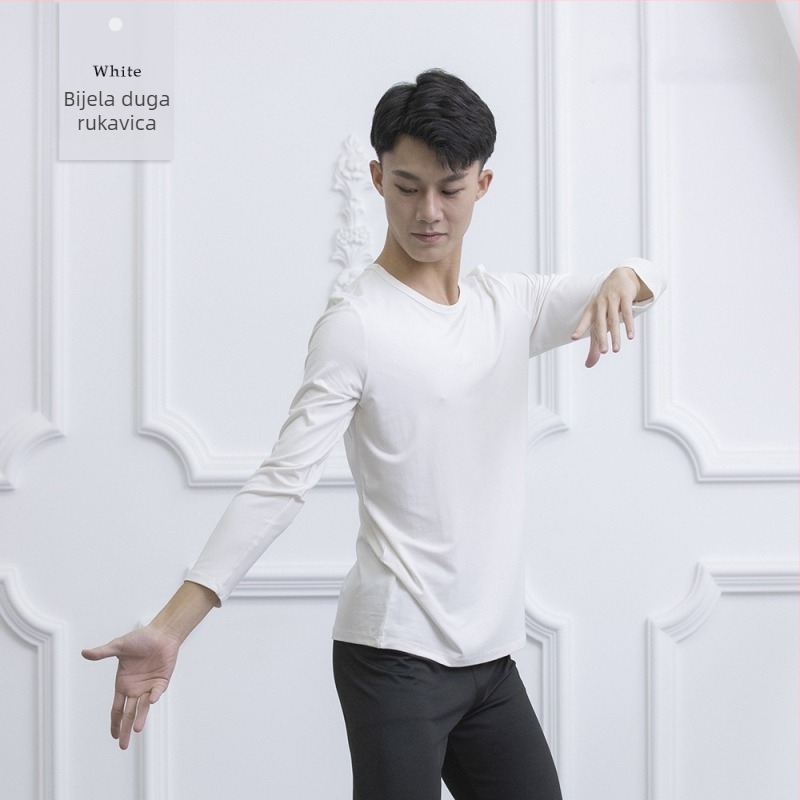 Muški modalni top za moderne plesne vježbe — 95% modal, Spandex 5% podstava, odrasli muškarac