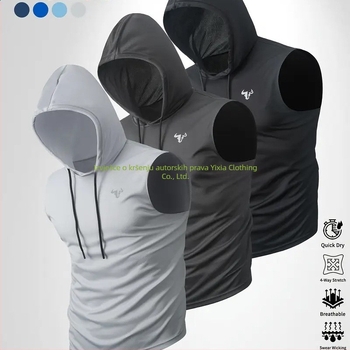 Muški top s kapuljom, 100% poliester, 180-250 g, okrugli izrez, tiskani dizajn