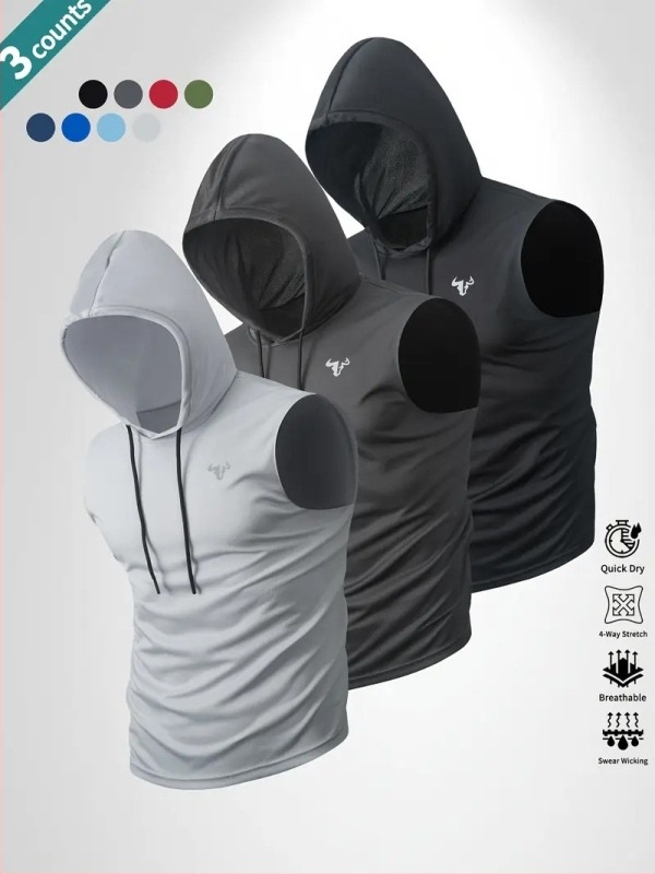 Muški top s kapuljom, 100% poliester, 180-250 g, okrugli izrez, tiskani dizajn