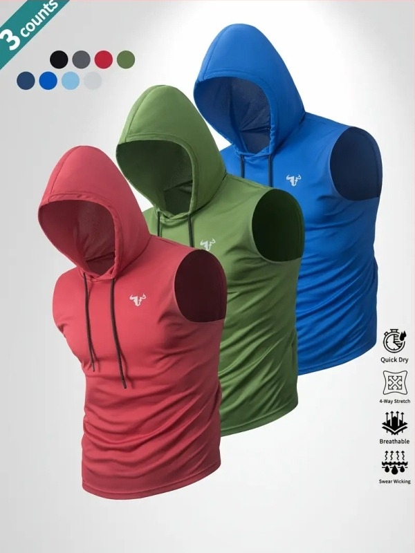 Muški top s kapuljom, 100% poliester, 180-250 g, okrugli izrez, tiskani dizajn